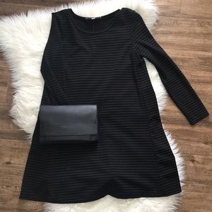 LOFT striped long sleeve T-shirt dress